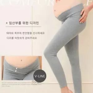 임산부 레깅스 배가편한 임부레깅스 언더 코튼 데일리