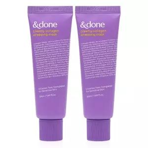 앤던 크리미 콜라겐 랩핑 마스크 50ml 2개 /콜라겐수70%/ 탄력 톤업 / 스킨플럼핑 효과