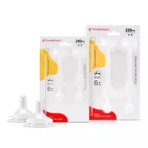 [더블하트] 이유실감 추빨대&브러시세트(2개입)+빨대꼭지 2개 더블세트