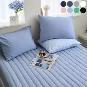 국산 매트리스 커버 높은 순면 세미 홑겹 누빔 침대 매트 침대 커버 싱글 슈퍼싱글 퀸 킹 패밀리