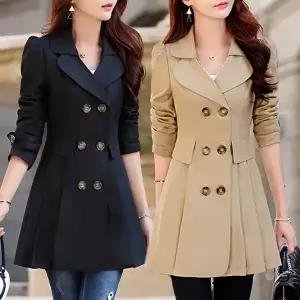 여성 가을 자켓 야상 여자 봄 정장 잠바 코트 트렌치 (HSJ-WAD7FB2)