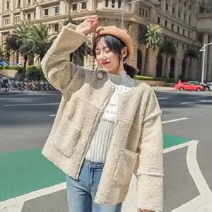 루즈핏 뽀글이 양털 가디건 자켓 HH-B76 (HSJ-W76667F)