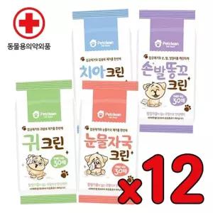 펫크린 30매눈물자국티슈 귀물 애견귀닦이 멍멍이물 손발물 강아지물 견물 개물 치아물