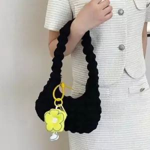 구름패턴토트백 폼폼구름보부상백(블랙)키링미포함