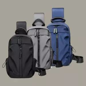 사이드 포켓 포인트 캐주얼 메신저백 슬링백 가방