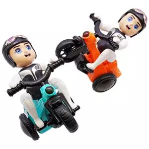 장난꾸러기 LED 오토바이 라이더 장난감 360도 회전하는 자전거