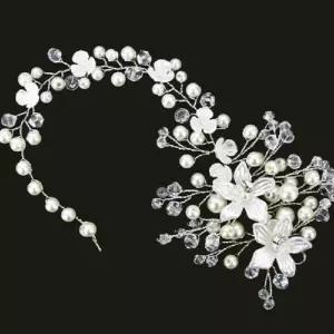 파티 혼주장신구 올림머리장식 헤어코사지