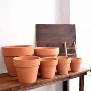 갈색 토분 31x26cm 몬스테라 스킨답서스선인장화분 허브 초보자 테라코타 도자기 모던 인테리어 튼튼한 황