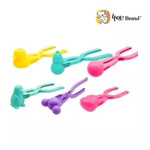 스노우볼메이커 6개 크리스마스 선물 오리 눈 집게 뭉치기 놀이틀 양면하트 사람만들기키트 만들기 만드는