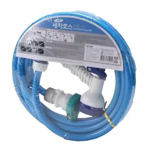 호스 다용도 세차 5M 분사 기능 7가지 고탄력 직수 수도꼭지 호수 물도 공사장 호스릴 부속 정원관리 농업