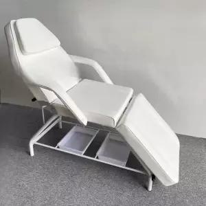 3단 미용베드 마사지 화이트 리프팅 베드 접이식 전동