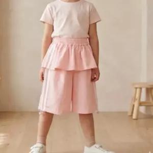 리틀밥독 키즈 여름옷 캉캉파라 바지 여아 아노락 바스락 와이드 6부팬츠 H262MPT02