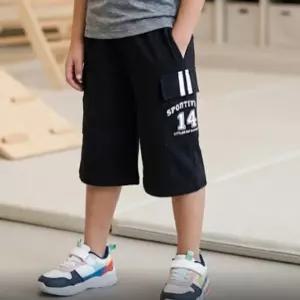 리틀밥독 키즈 여름옷 액티브 바지 남여아 아노락 바스락 와이드 6부팬츠 B262MPT02