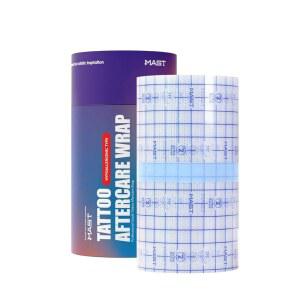 마스트 타투 세컨드 스킨 커버 초대형 롤 - 애프터케어용 6인치 x 11야드 방수 투명 필름 초기 치유 및 피부 보호 통기성 접착 붕대