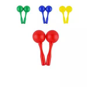 앞뒤로 흔들면 경쾌한 소리가 나는 마라카스 X 4쌍리듬악기 어린이 장난감 음악완구 교구 학습 세트