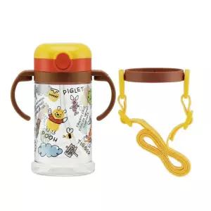 스케이터 푸 스케치 접이식 스트로 머그 370ml 물병도시락 플라스틱 소풍물통 어린이 스트랩 캐릭터 보틀