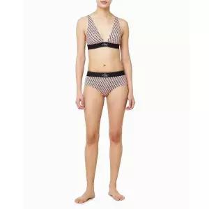 [Calvin Klein]CK 그래픽 마이크로 트라이앵글 브라렛 힙스터SET(QF8703AD-QF8878AD-2Y3) 725281