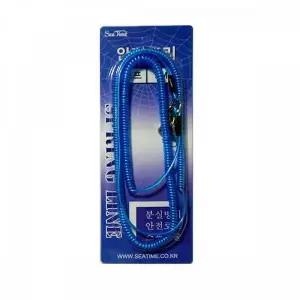 TBZ ST 스프링줄(2m) 파란색 안전고리 낚시 등산 용품