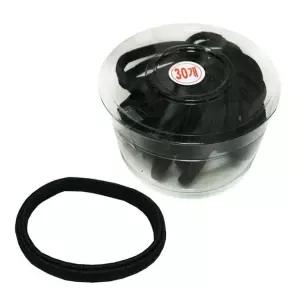 헤어끈 삼광 매듭없는 납작 검정고무줄 머리끈 30개