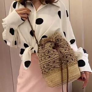 2버킷백 라탄 복조리백 LKB162S 학생 슬링백 백 캐주얼 패션잡화