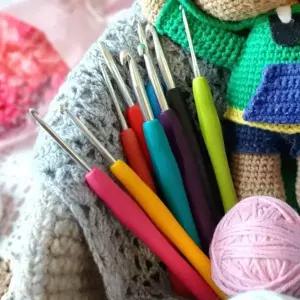 모사용 실리콘 코바늘 9종 세트 실리콘 모사용 뜨개바늘 세트