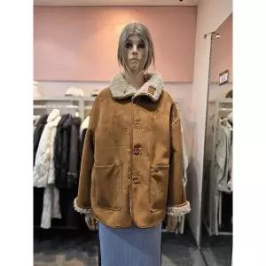 [에고이스트] 싱글버튼 페이크 양면 무스탕 점퍼 ES1EM-203 (P003762878)