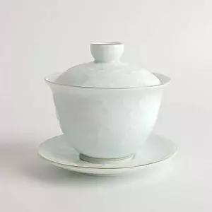 선물용 연꽃 도자기 고급 개인 찻잔 도자기잔 도자기뚜껑잔