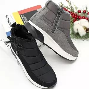 지퍼 패딩 부츠 방한화 겨울 여성 앵글 앵클 2색여자 여자털 여성퍼 예쁜 둥근코 따뜻한