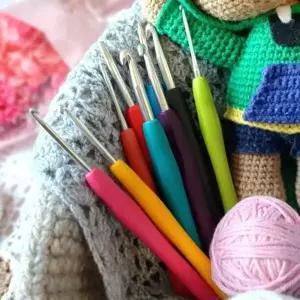 모사용 실리콘 코바늘 9종 세트 실리콘 모사용 뜨개바늘 세트