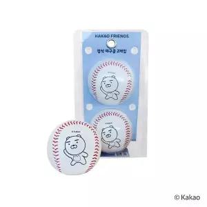 카카오프렌즈 경식 야구공 2입 라이언 캐릭터 굿즈