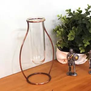 호리병 황동수공예 시험관 수경식물 장식 유리꽃화병금속 메탈 인테리어품 소품 콘솔품 신혼부부선물 꽃병