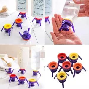 거꾸로 캡 알뜰캡 6P 샴푸 린스 바디워시 화장품 남은 양 끝까지 사용하는 뚜껑