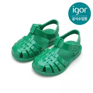 [롯데백화점]이고르 클라시카 글로스 그린 아동샌들 공용 젤리슈즈 키즈샌들 by 트래드후스