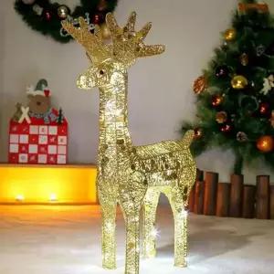 골드 크리스마스 장식 루돌프 크리스마스 사슴 오브제 반짝이 데코