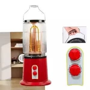 카본 사무실 전기 히터 레트로 가정용 전기 히터 난로 360도