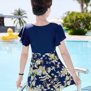 중년여성 래쉬가드 온천 스플릿 바지 빅사이즈 스노쿨링