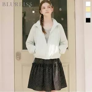 [블루레이스] 셔링 포인트 하이넥 시스루 점퍼_B6M1JP1421