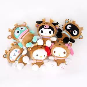 산리오 봉제인형 꽃사슴 6종 택1 키티 한교동 쿠로미 선물