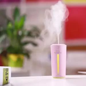 힐링타임 무드등 미니 가습기 (핑크)탁상 조명 라이트 등가 컬러 차량 책상 휴대용 테이블