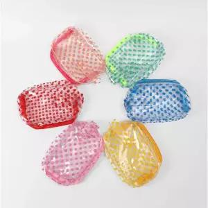 땡땡이 투명 유치원양치컵파우치 어린이집방수파우치