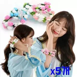 TBZ 고급웨딩 촬영소품 리본 팔찌장식 x5개 커플아이템