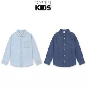 [백화점 정품] 탑텐 키즈 공용) 데님 셔츠 (MKG1WC3012) ( 택가격과 다를 수 있습니다)