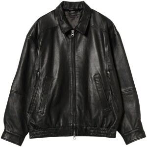 남성라이더자켓 가죽 바이크 넥 이태원 인디언 라이딩 블루종 가죽점퍼 소가죽 도톰한