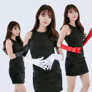TBZ 파티행사용품 공단 롱 장갑 38cm 무도회장 무대의상