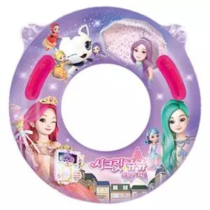 시크릿쥬쥬 손잡이 튜브 70어린이 캐릭터 물놀이 휴가 여름용품 아동 키즈 유아