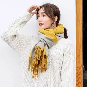 겨울 체크 투톤 머플러 커플 가을 목도리 숄더 빅머플러 롱머플러 여자 울목