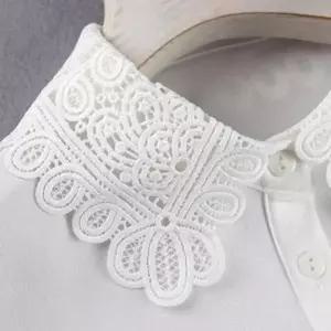 플라워 레이어드 넥 자수 케이프 이너 카라