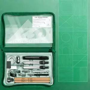 그리기 용구 도면 세트 작성 건축 제도 기계 키트 샤프콤파스 컴파스 도면그 미술용품 삼각자 용삼 퍼스