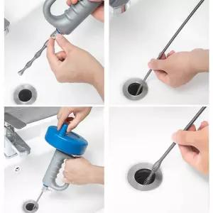 하수구와이어청소기 스프링 ？b는 15m배관 뚫는 하수도 전동집진기 바닥