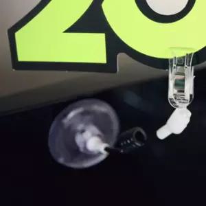 흡착판 전선줄 집게소형 쇼클립10개상품표시 알림 명함꽂이 고정 메모행거집게 다관절 POP 가격표 마트 매